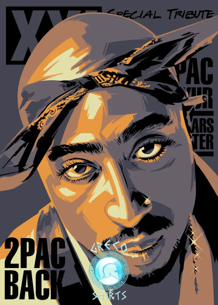 2 Pac Tupac Shakur Hip Hop T-Shirt | Grecoshirts.com T-Shirt