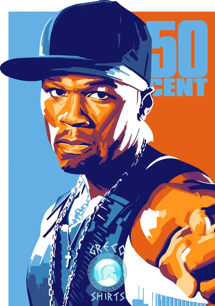 50 Cent Hip Hop T-Shirt | Grecoshirts.com T-Shirt