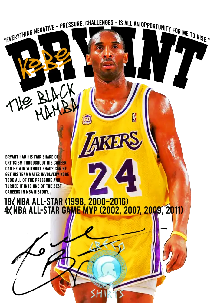 Kobe Bryant T-Shirt Design #4 | Grecoshirts.com
