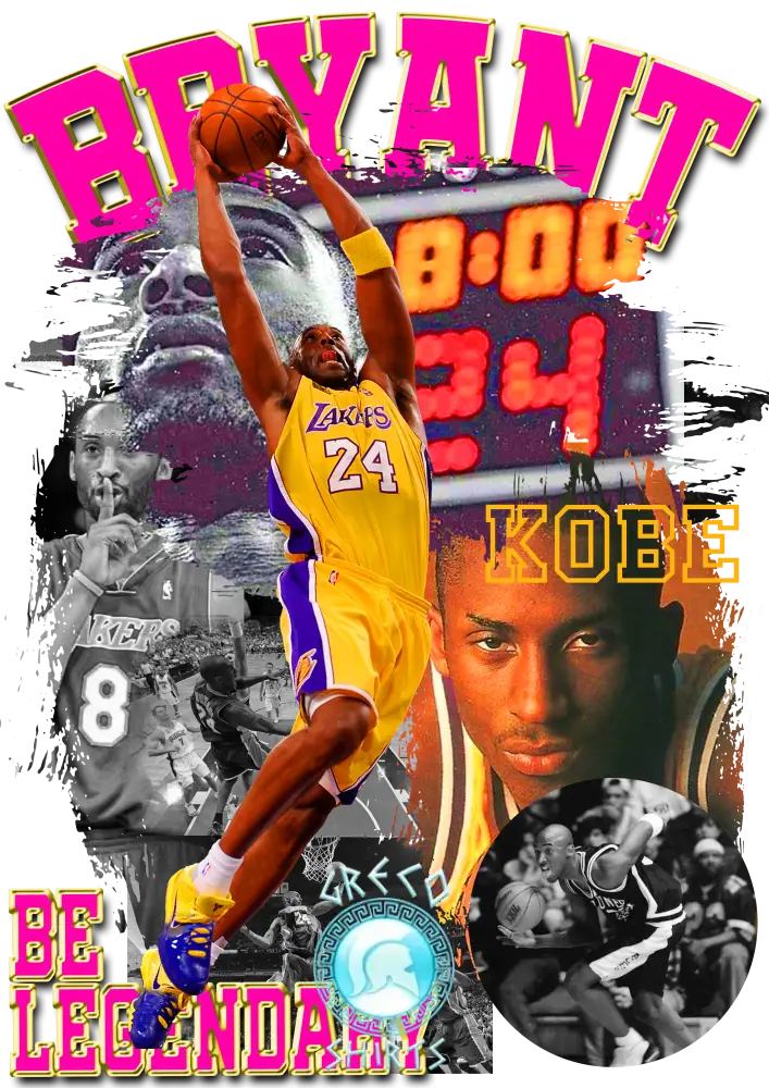 Kobe Bryant T-Shirt Design #5 | Grecoshirts.com