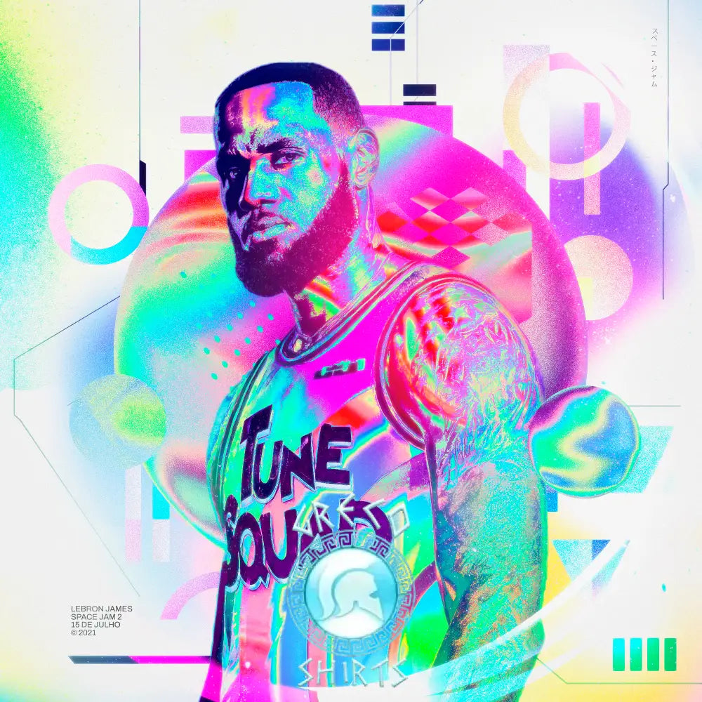Lebron James Tunes Squad T-Shirt Design | Grecoshirts.com