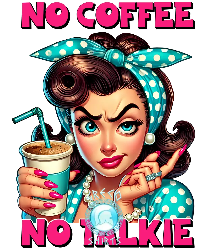 No Coffee Talkie Design | Grecoshirts.com T-Shirt