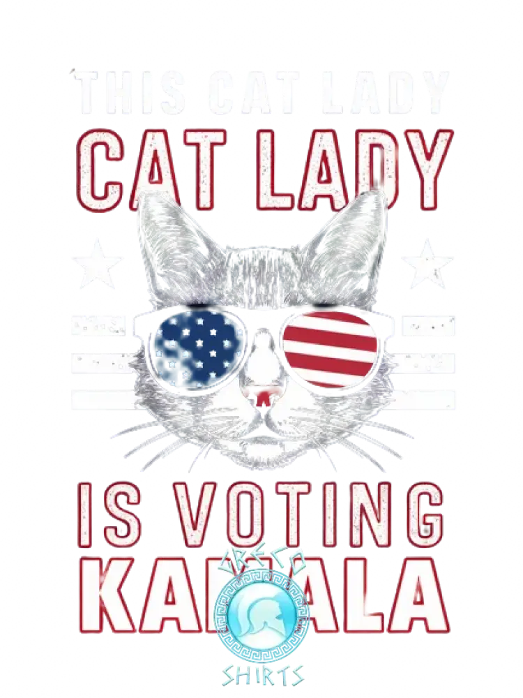 This Cat Lady Is Voting For Kamala | Grecoshirts.com T-Shirt