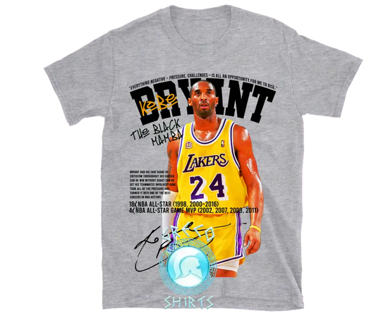 Kobe Bryant T-Shirt Design #4 | Grecoshirts.com