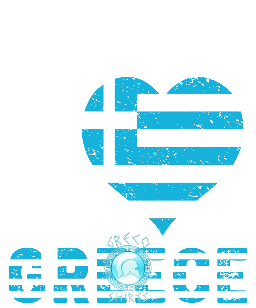 My Heart Country Greece T-Shirt Design | Grecoshirts.com T-Shirt