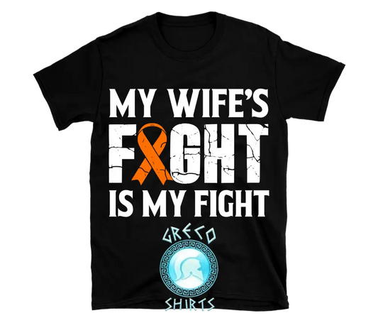 My Wife’s Fight Is Ms T-Shirt| Grecoshirts.com T-Shirt