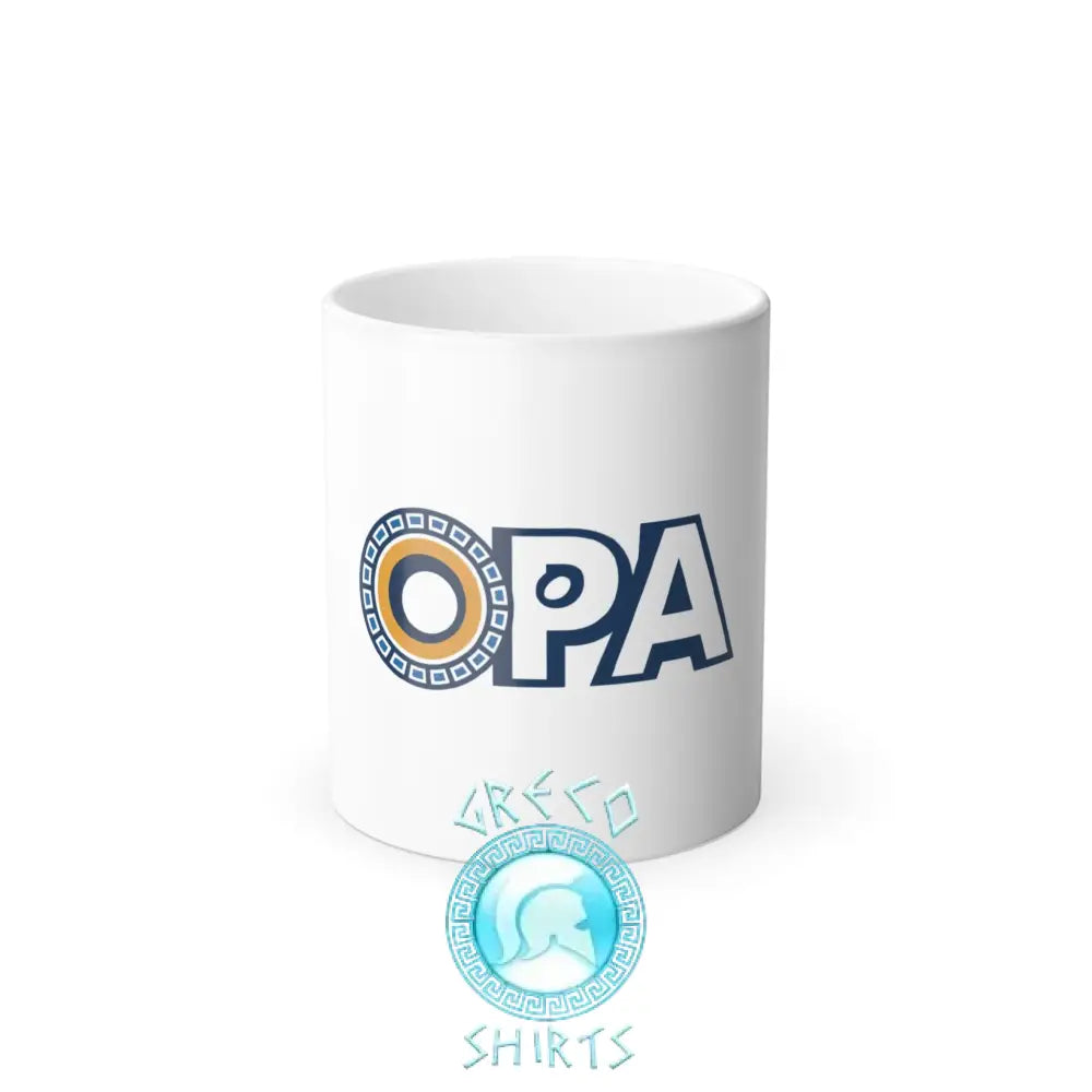 Opa Greek Inspired Color Morphing Mug 11Oz