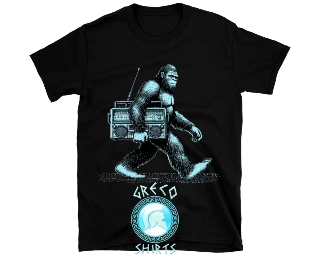 Revolution Evolution Gorilla With Boombox | Grecoshirts.com T-Shirt