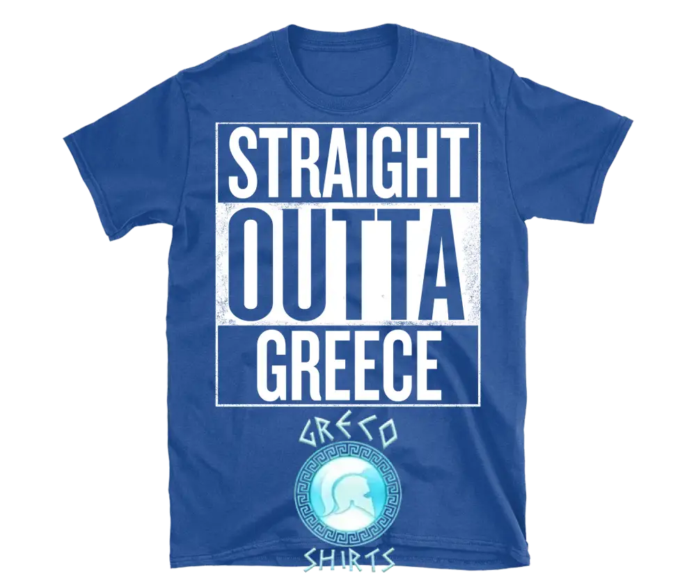 Straight Outta Greece T-Shirt| Grecoshirts.com T-Shirt
